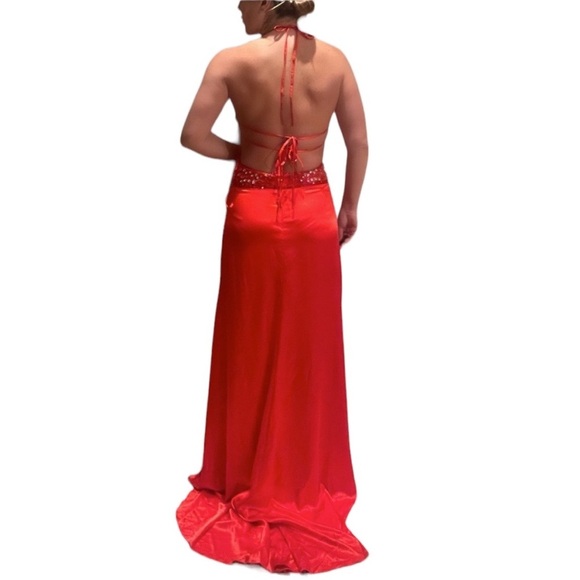 Jovani Red Silk Gown - Picture 3 of 4